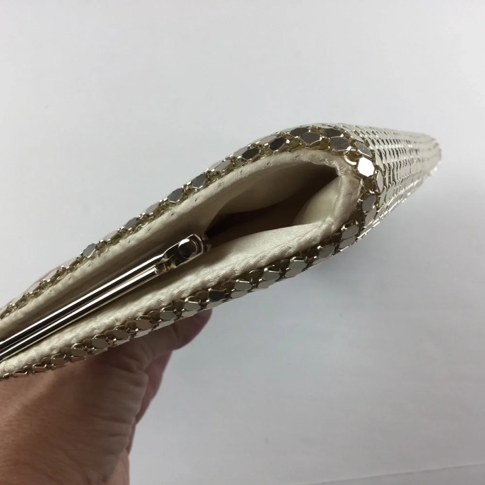 INC Metallic Mesh Clutch